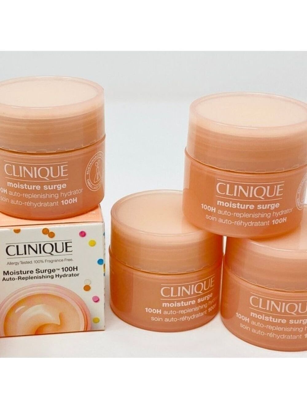 5 Clinique Moisture Surge 100h Auto Replenish Moisturizer .5/15ml tub New No box - Picture 2 of 4